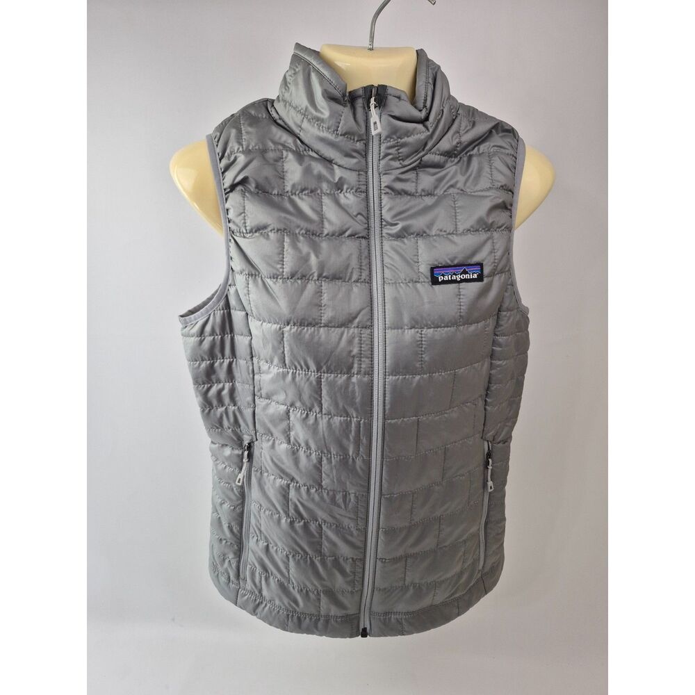 Patagonia Women's Feather Grey Nano Puff Vest Size Extra Small XS